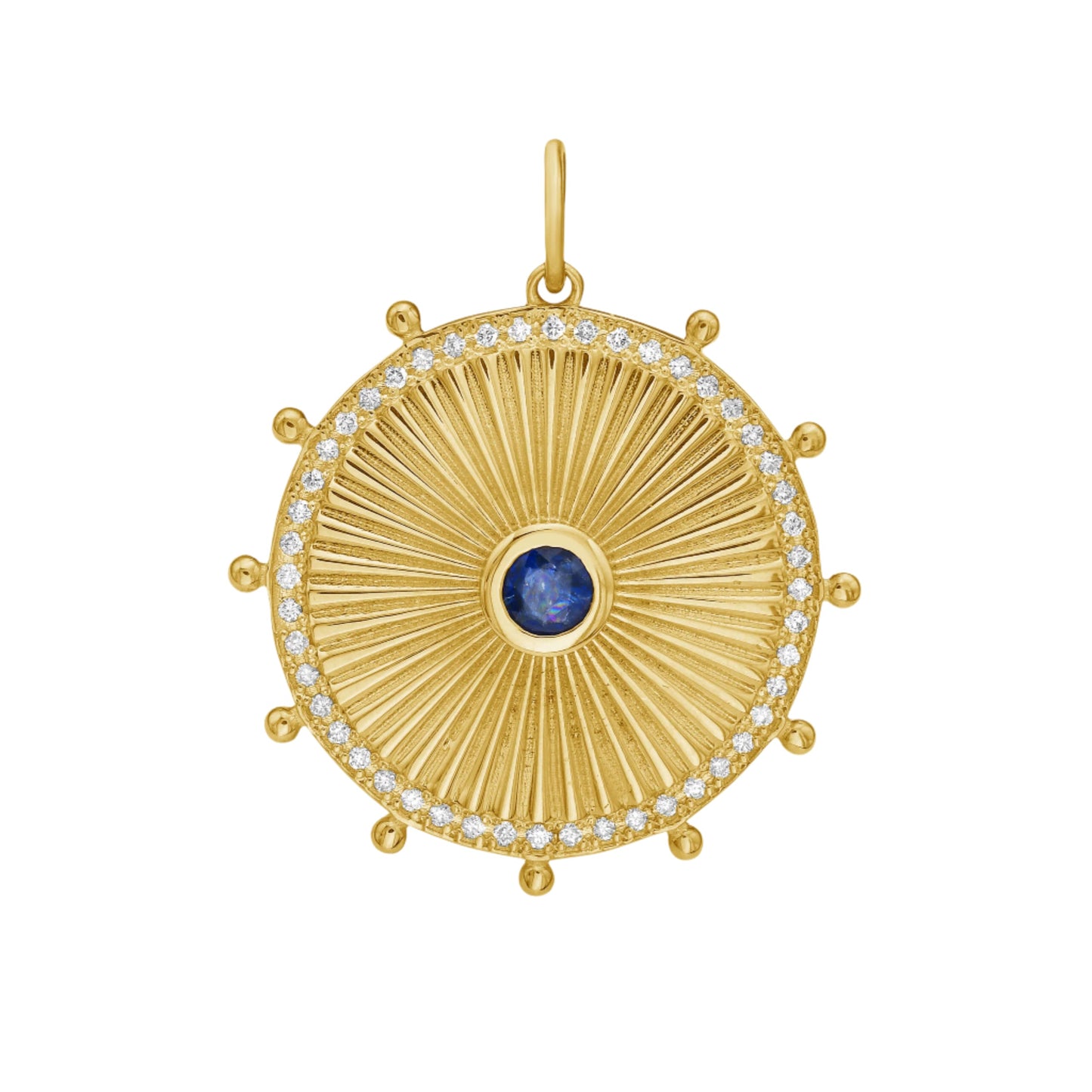 Cassandane Medium Sapphire Sun Medallion