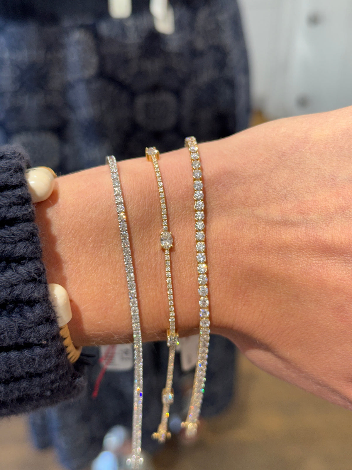 4 Prong Tennis Bracelet - 5.03tcw - 14k Yellow Gold