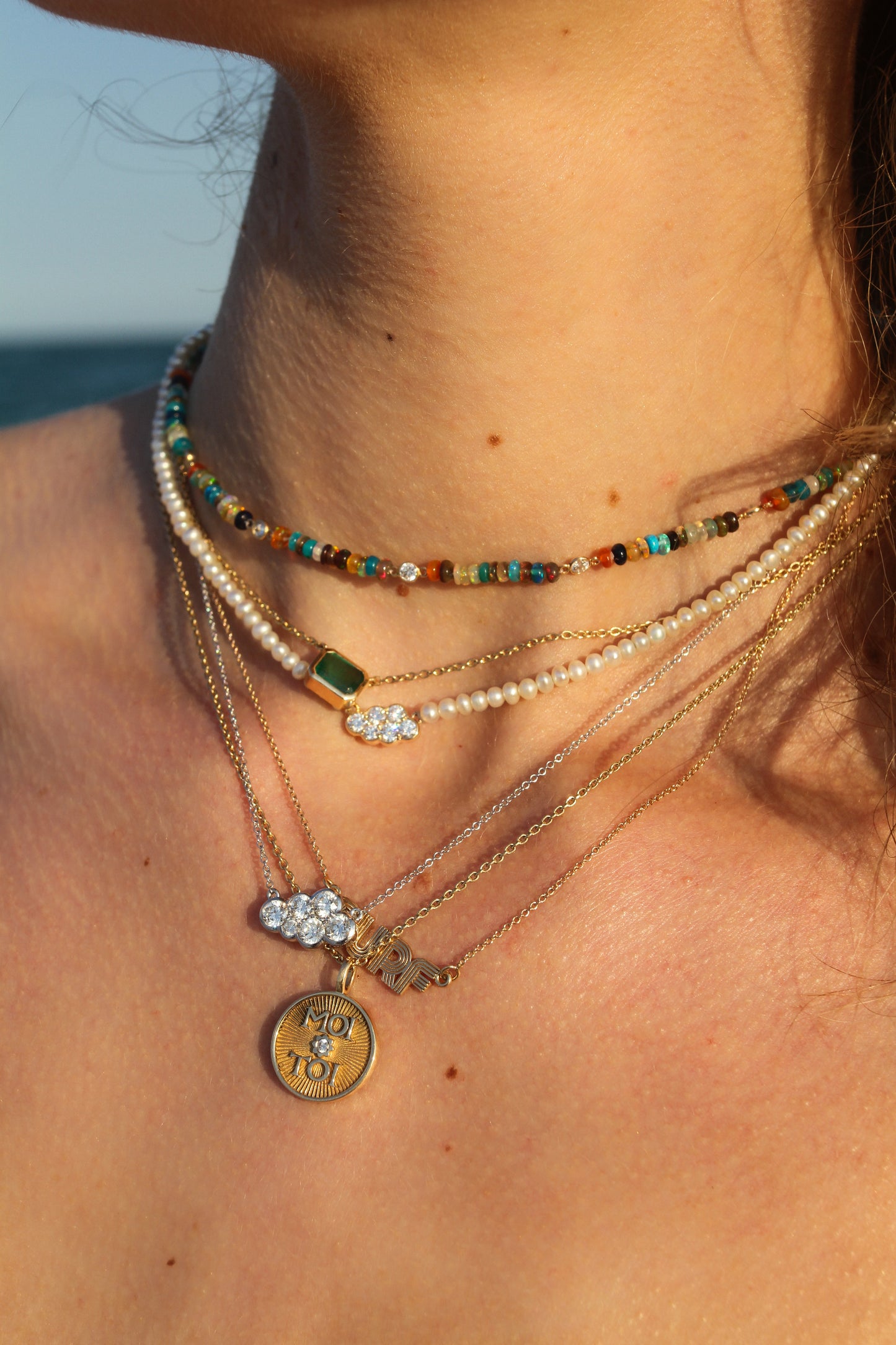 Large Diamond Cloud Necklace
