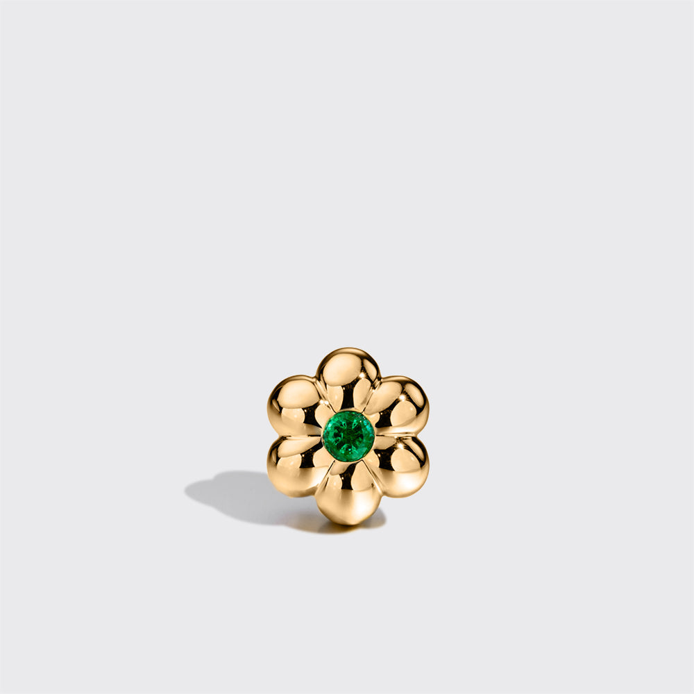Flower Bangers Charm - Green Emerald