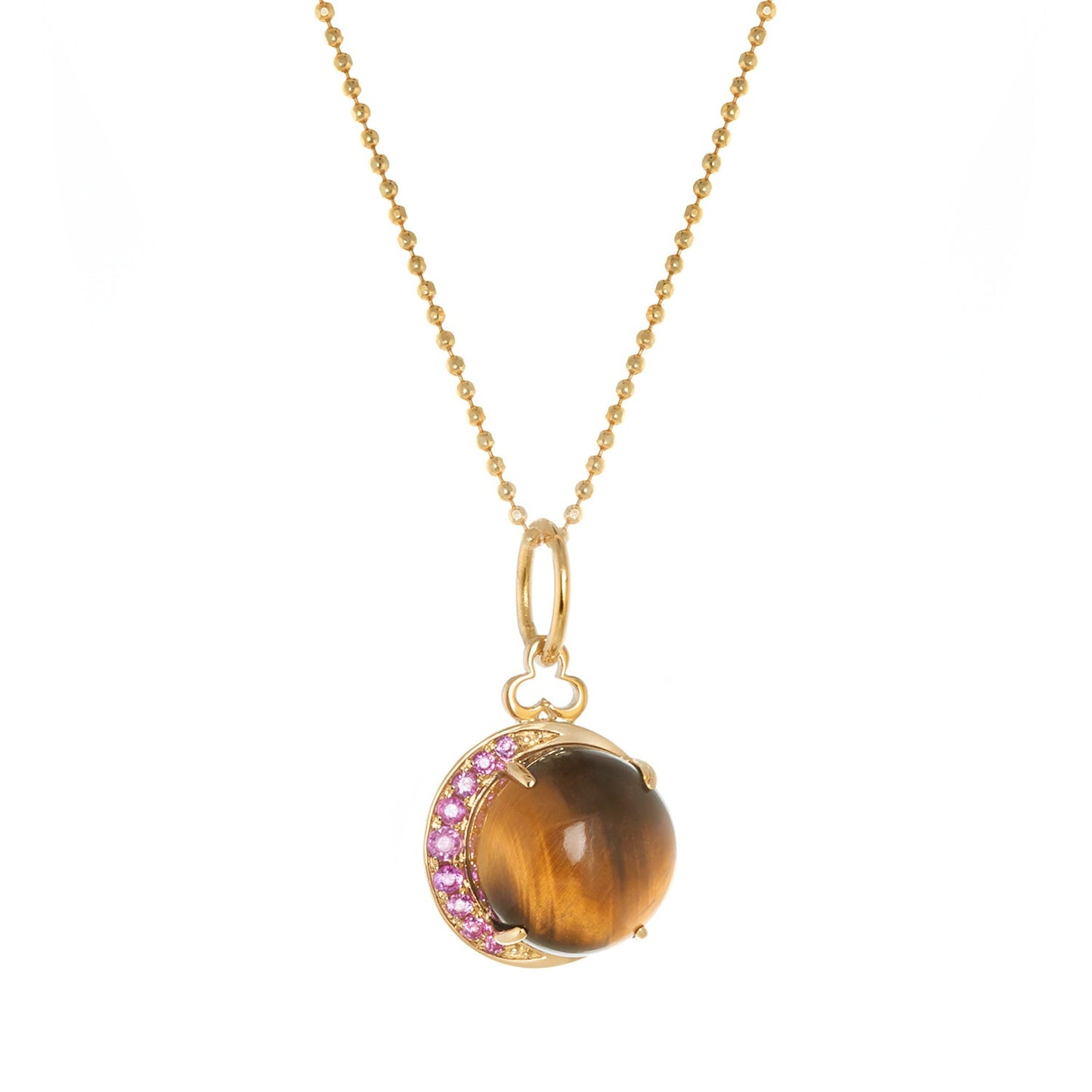 Moon Charm - Tiger's Eye