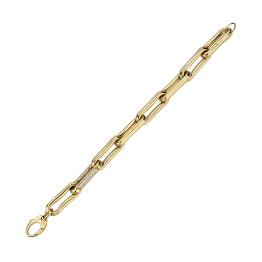 Milano Diamond Pinch Link Bracelet