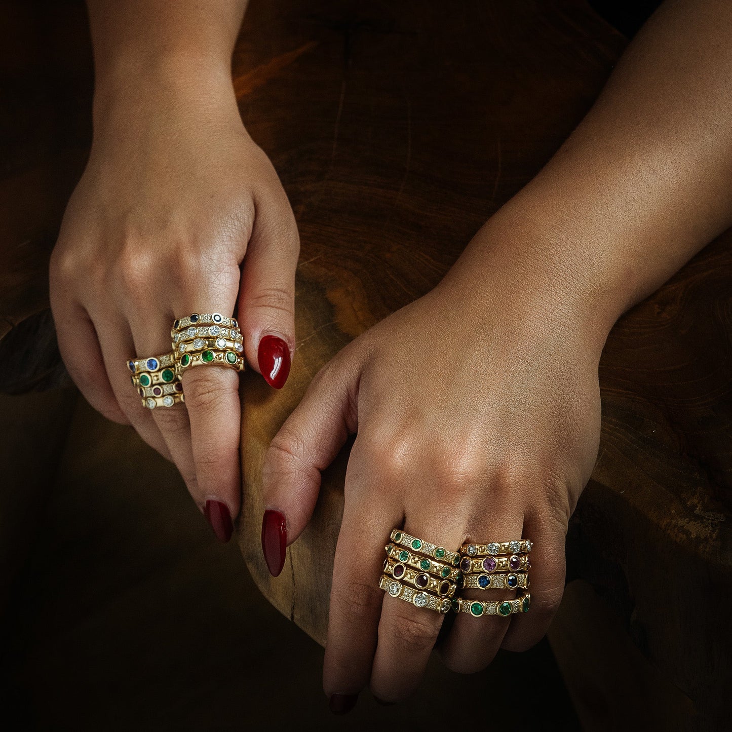 Aurelia Full Diamond Stackable Ring