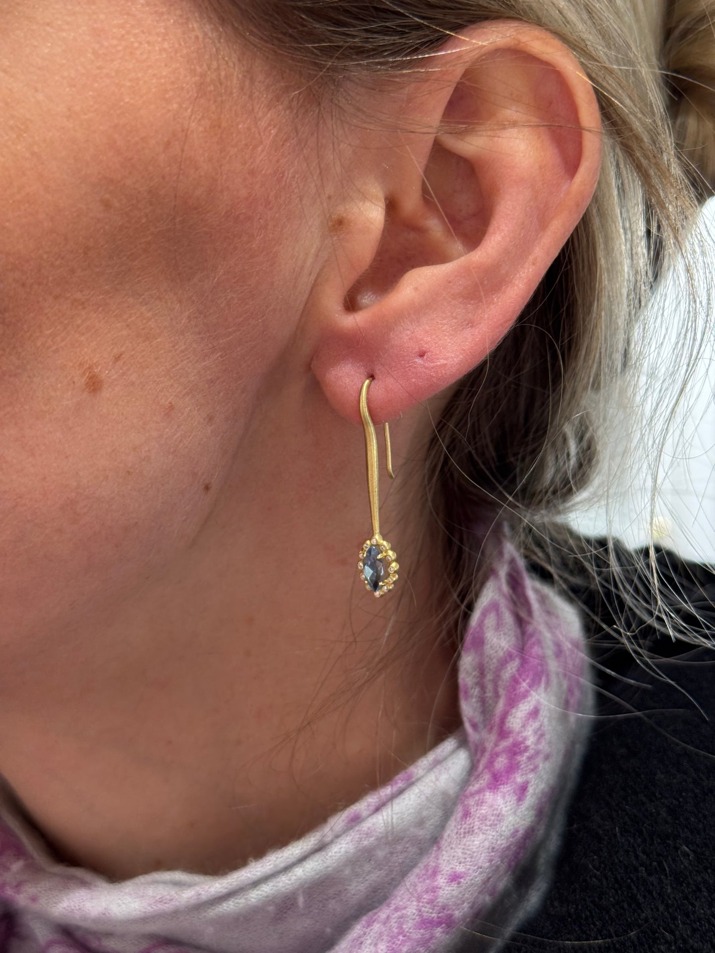 Gem Lolli Earrings - Aquamarine