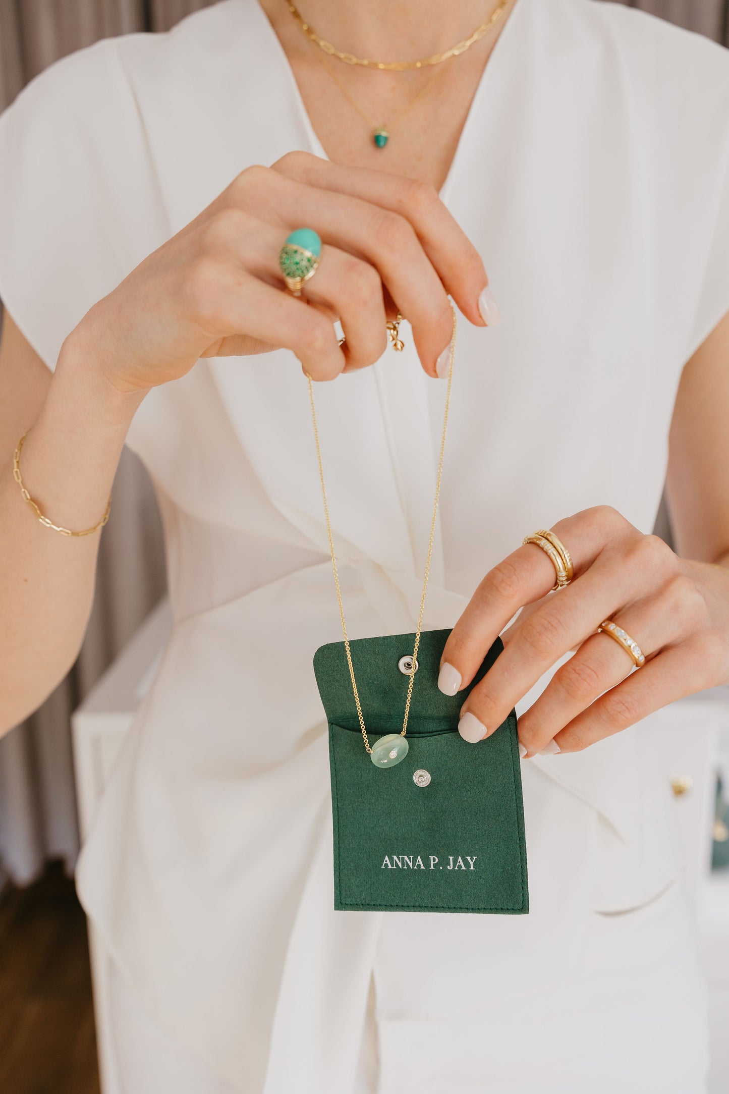 The Crew Stacking Ring - Etched