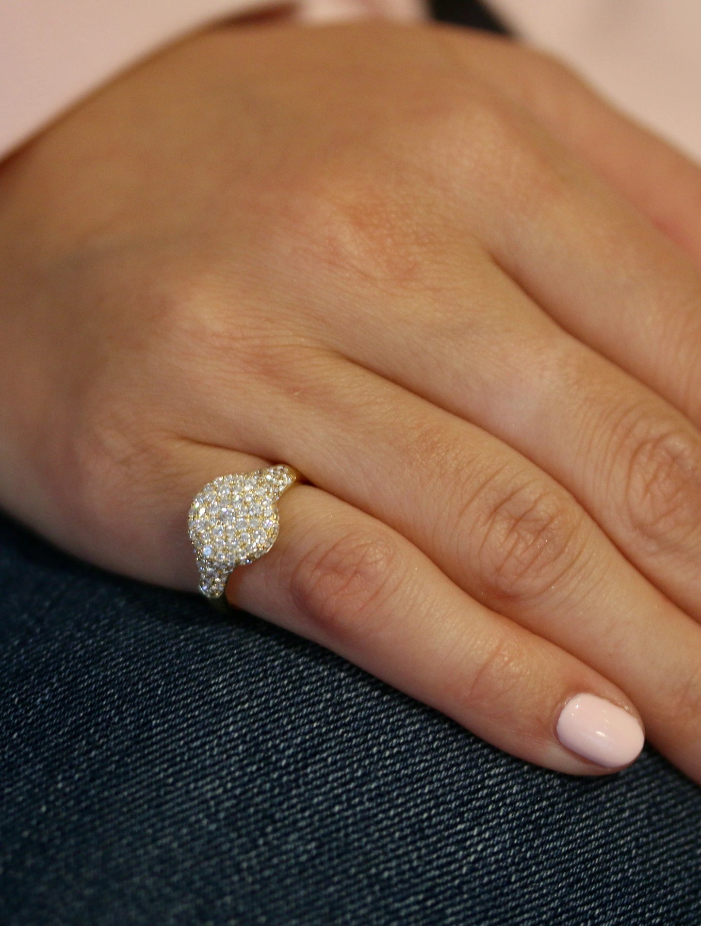 Diamond Sugar Pinky Ring