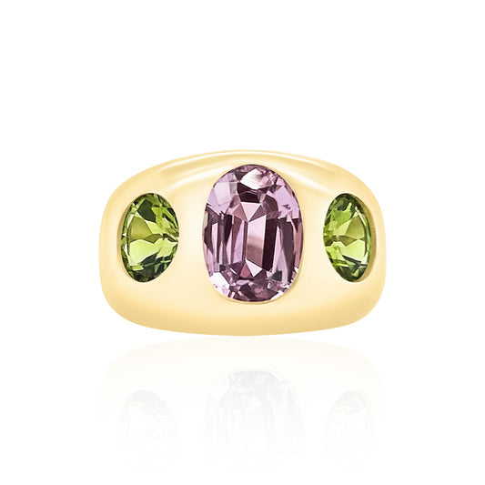 Chunky Nomad - Kunzite and Peridot