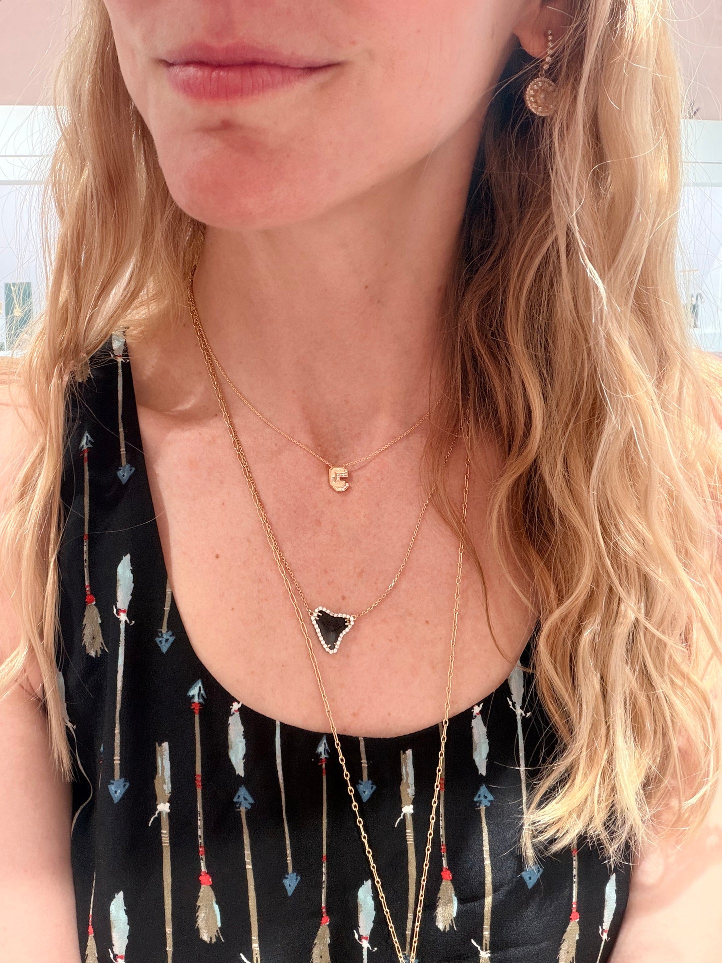Nostalgia Mini Letter Necklace - C