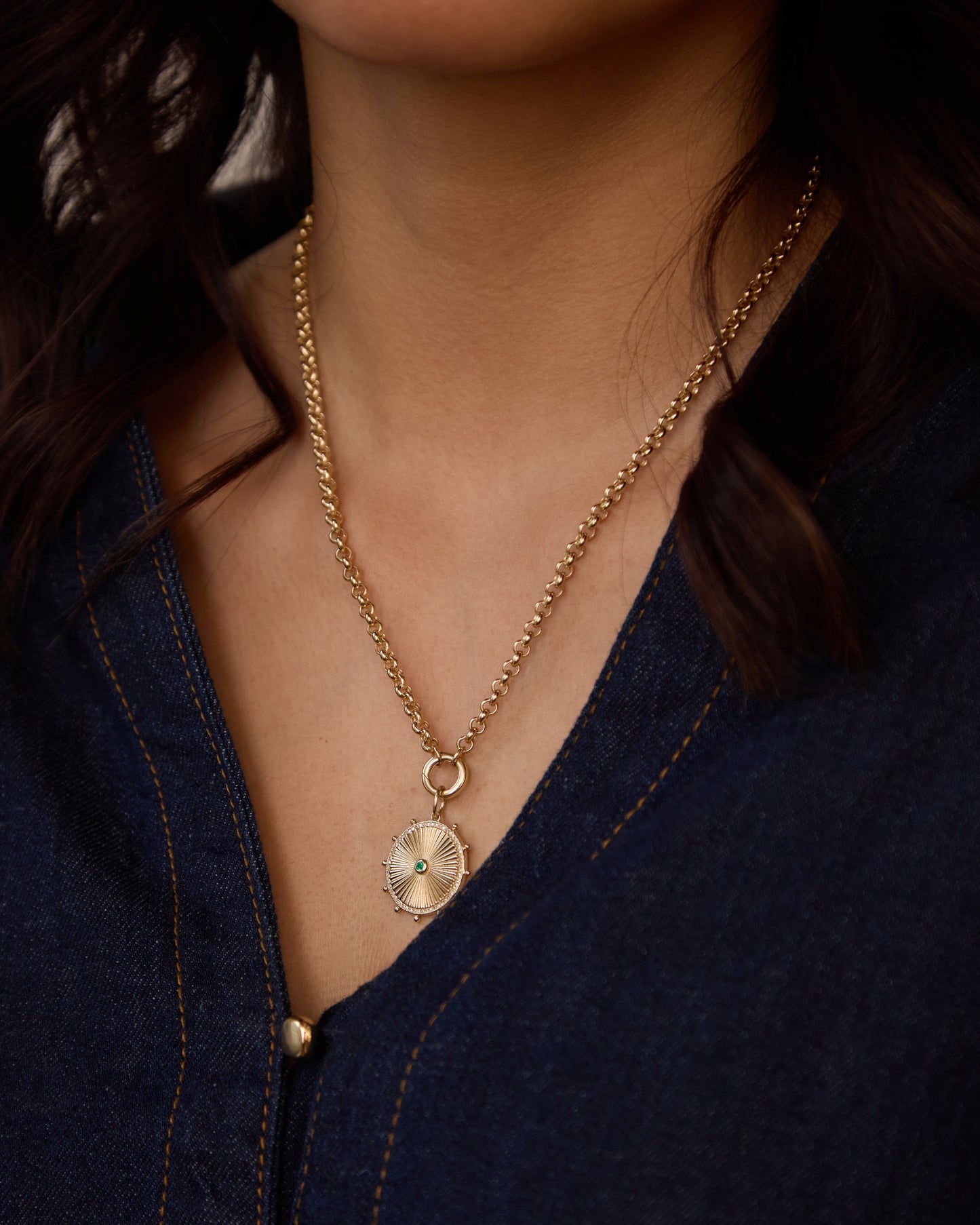 Cassandane Emerald Sun Medallion