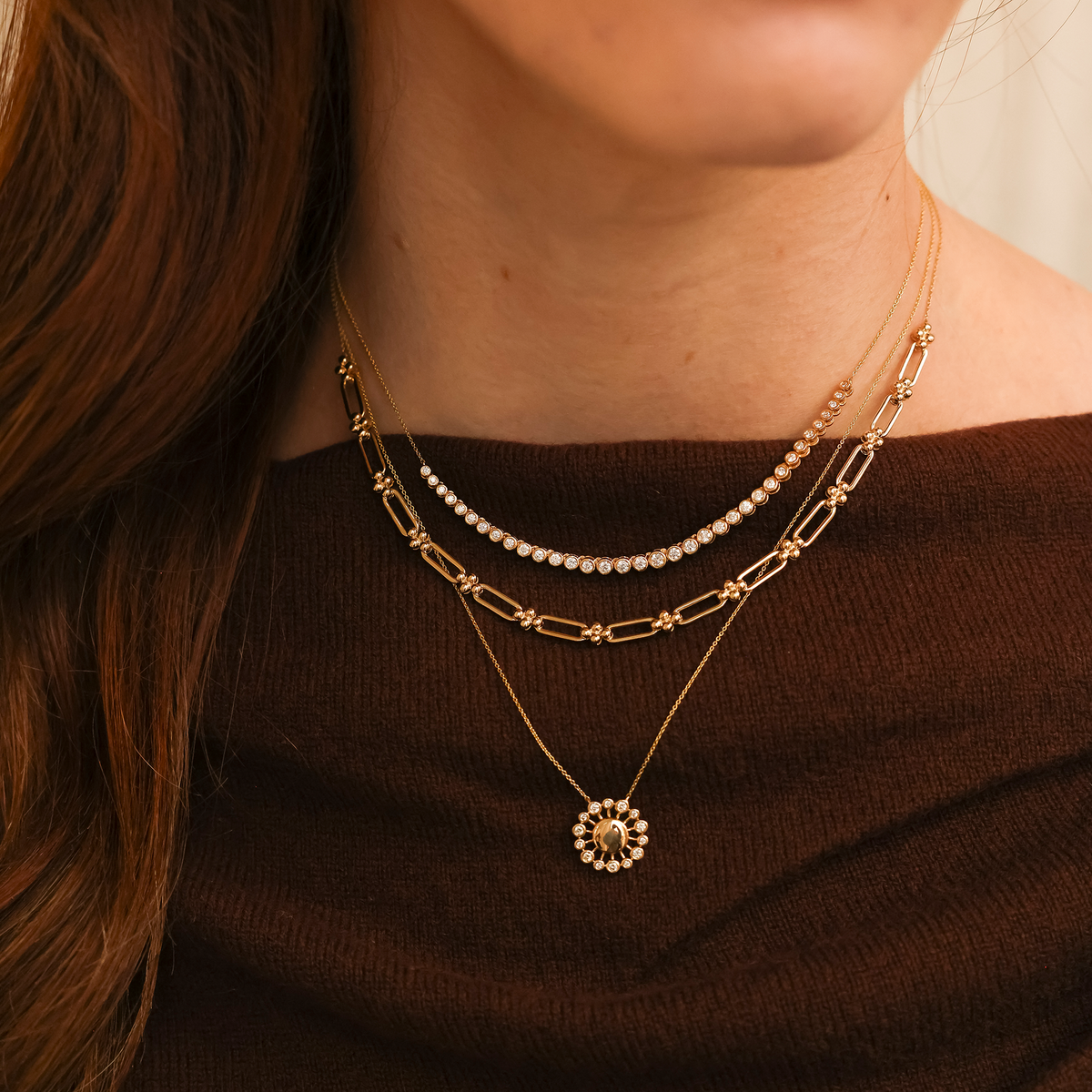 Poppy Rae Link Station Necklace