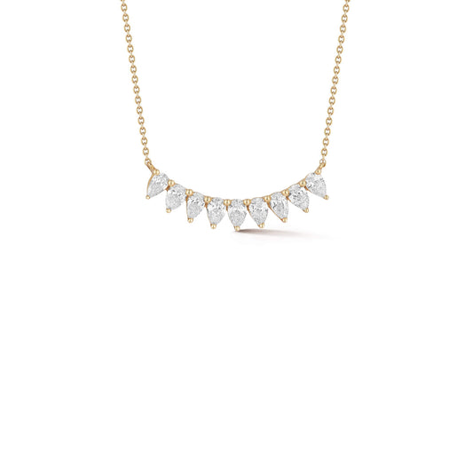 Taylor Elaine Pear Long Bar Necklace
