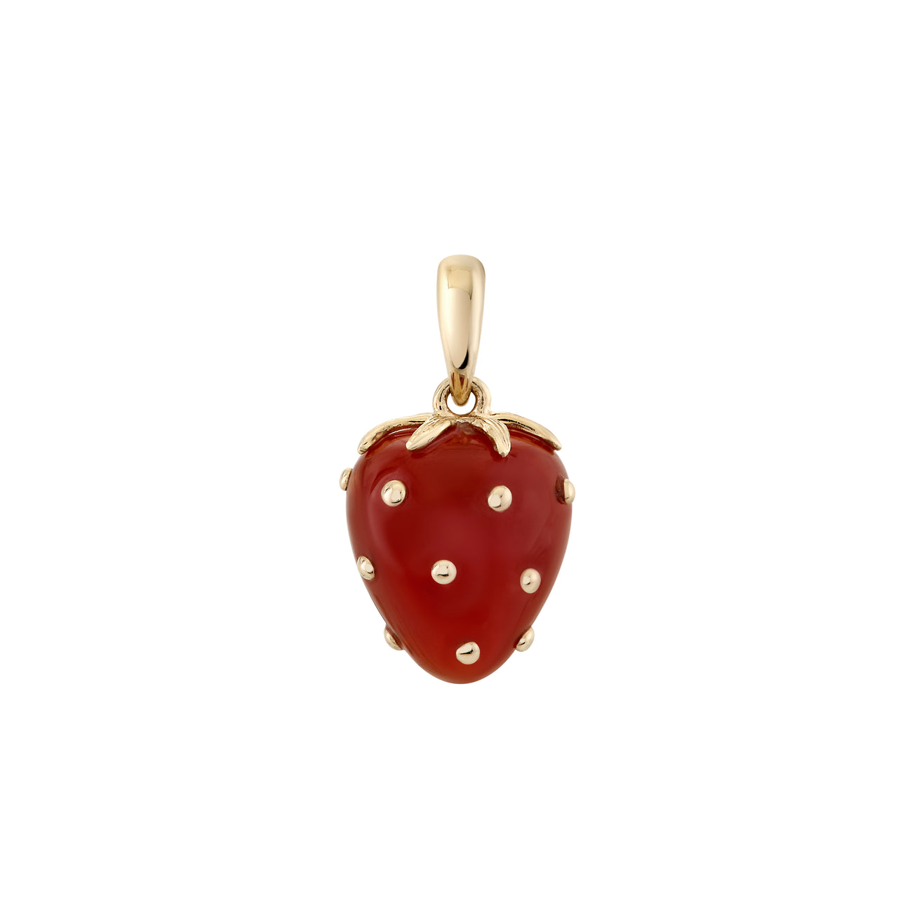 Petite Strawberry Agate Pendant