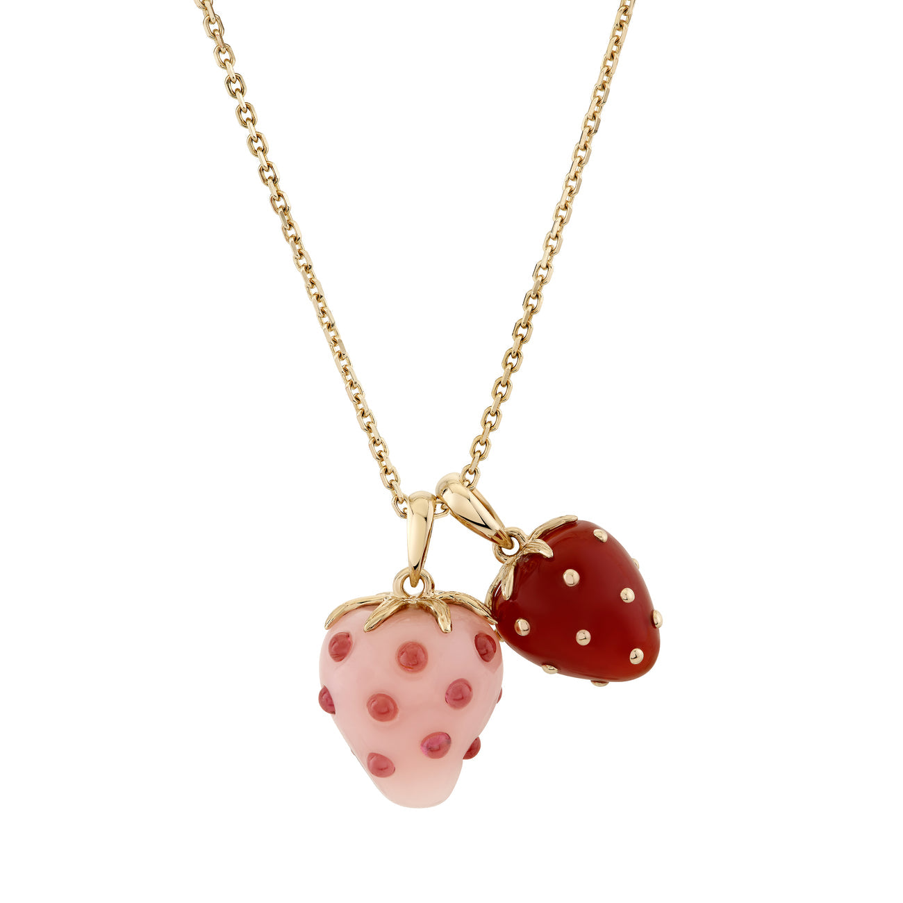 Petite Strawberry Agate Pendant