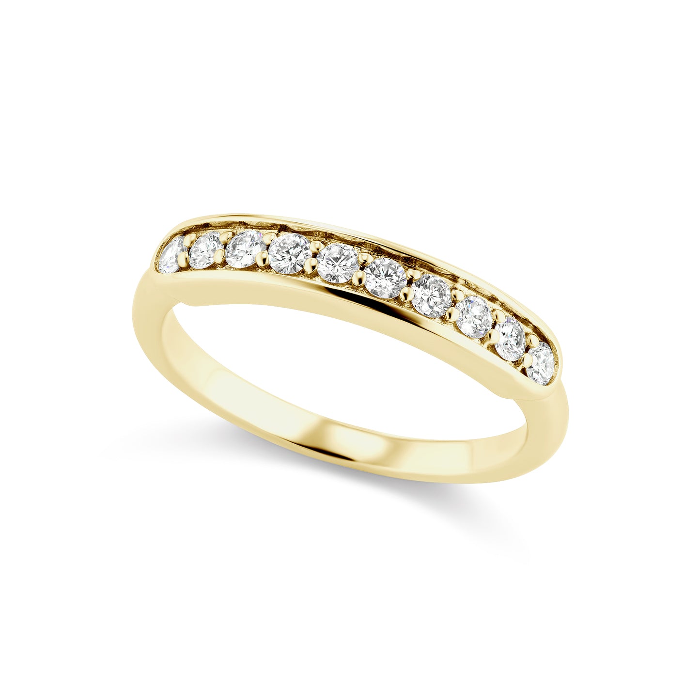 Small Half Eternity Band with Diamonds