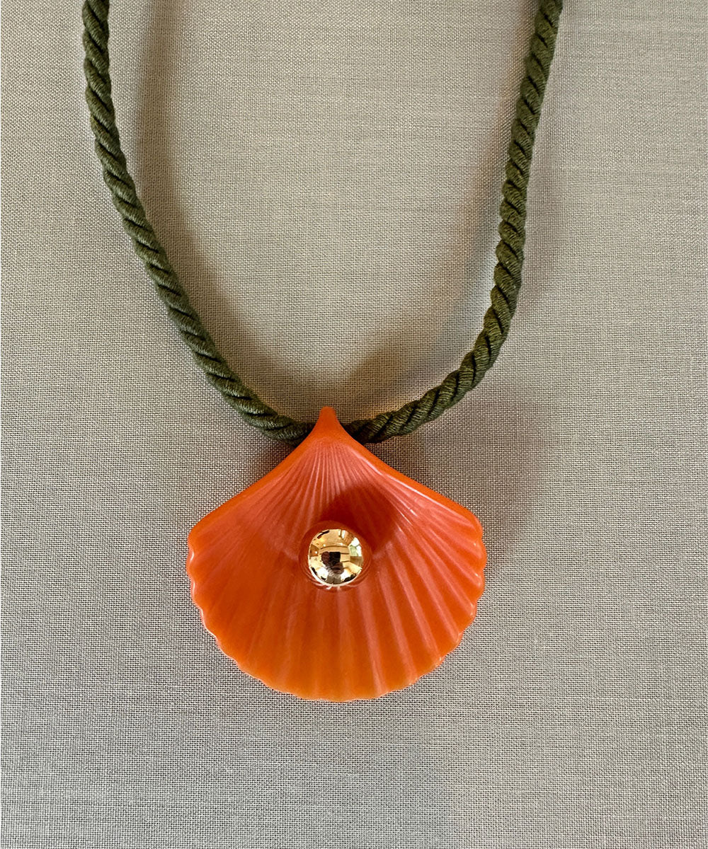 Sea Shell Necklace - Orange
