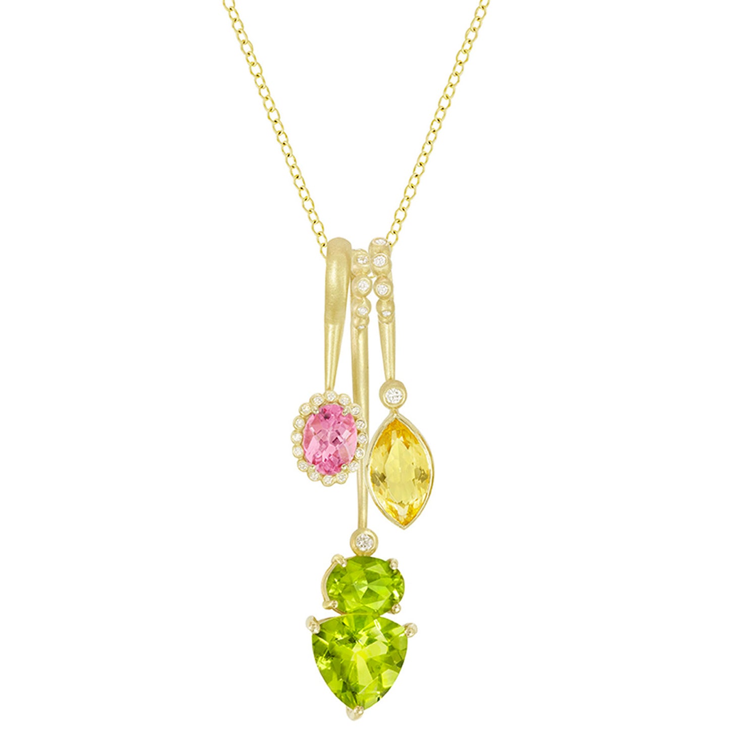 Gem Lolli Pendant - Canary Beryl