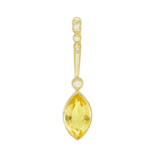 Gem Lolli Pendant - Canary Beryl