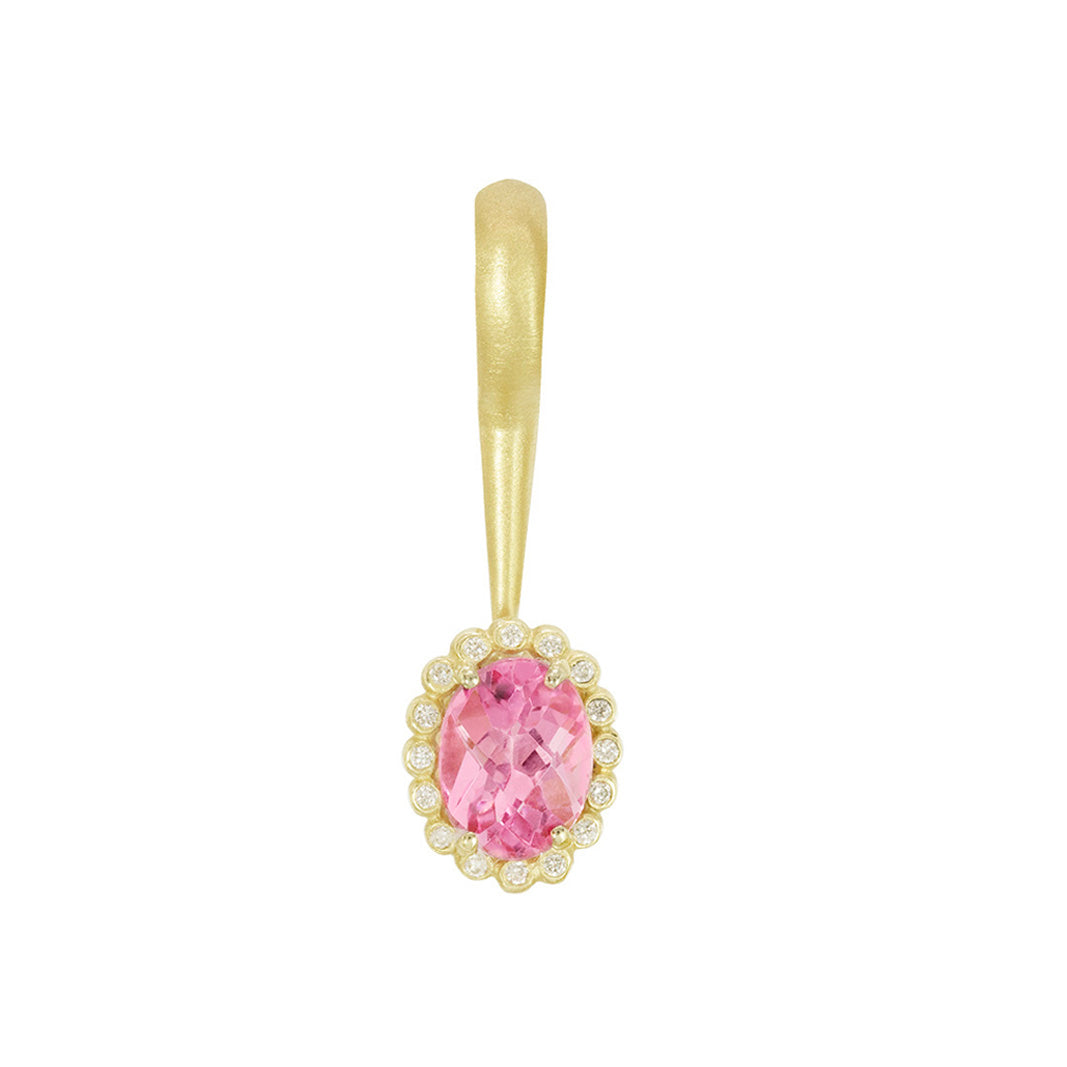 Gem Lolli Pendant - Pink Tourmaline