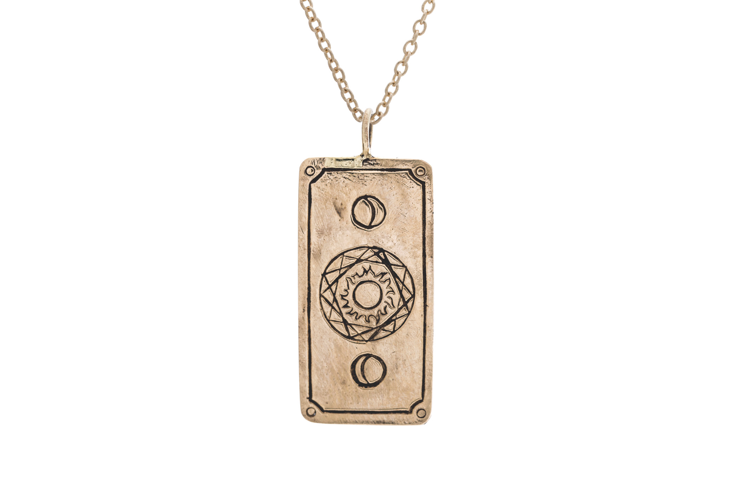 Justice Tarot Card Necklace