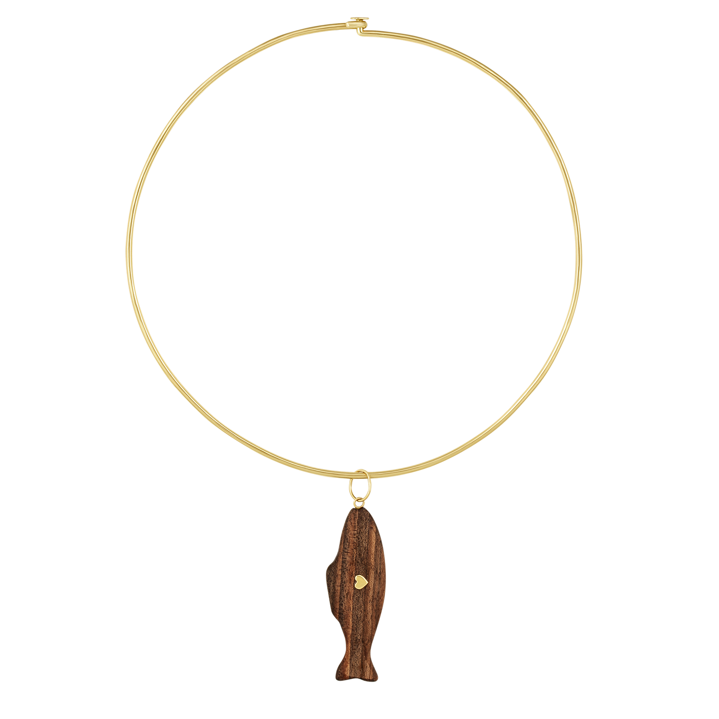Walnut Swedish Fish Pendant