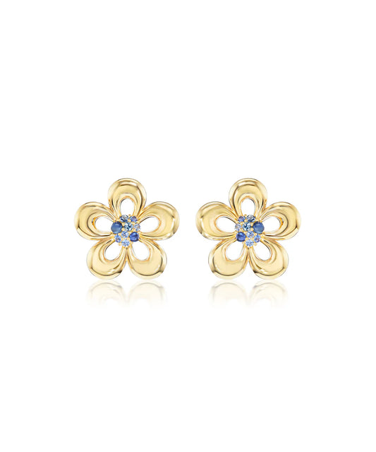 Eyelet Flower Earrings - 19mm