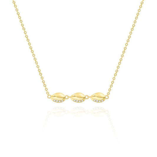 Le Cauri Triple Shell Necklace