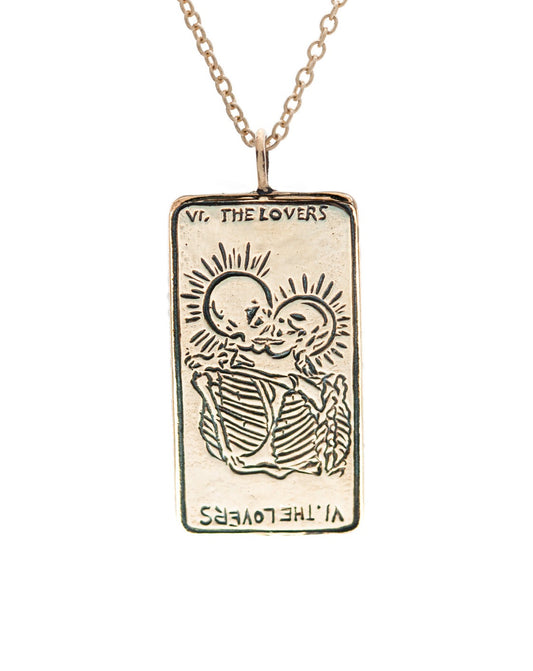 Lovers II Tarot Card Necklace