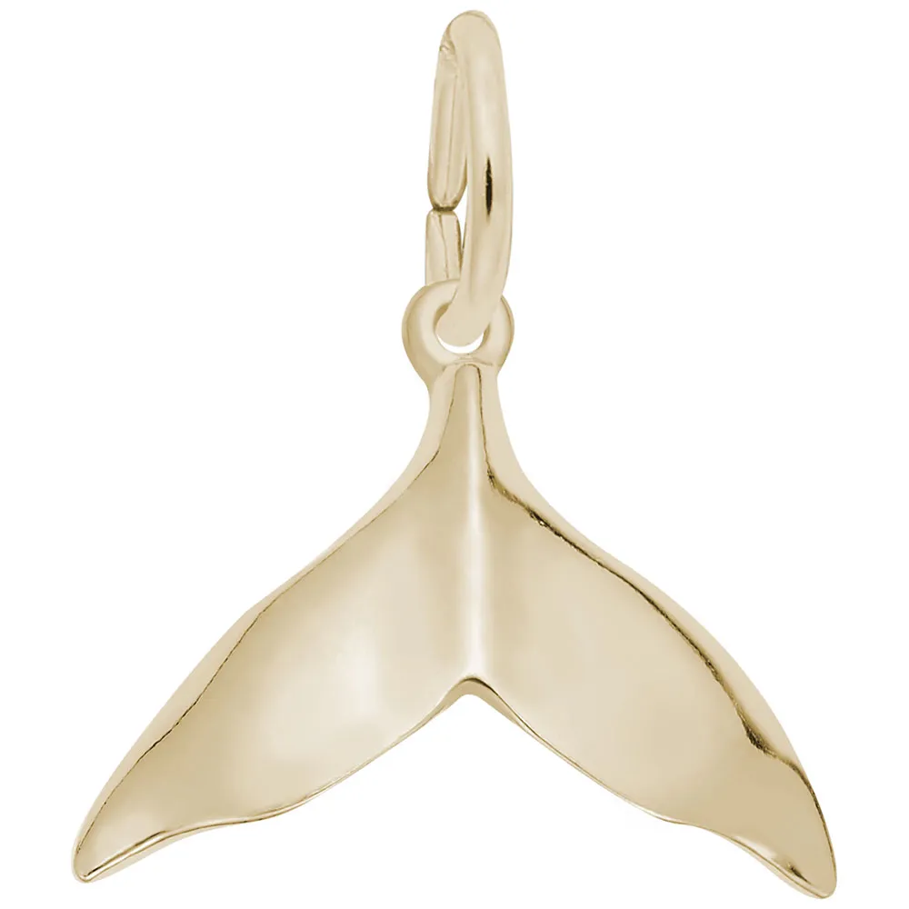 Whale tail charm