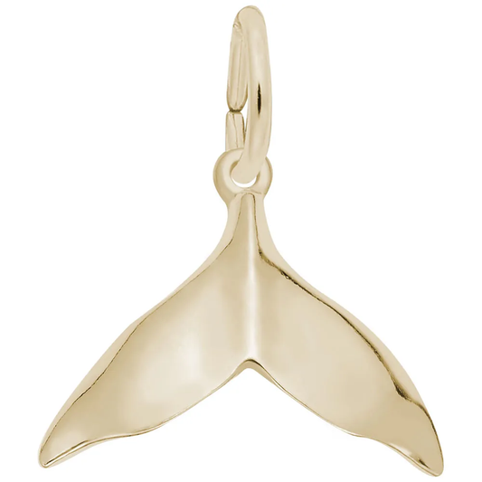 Whale tail charm