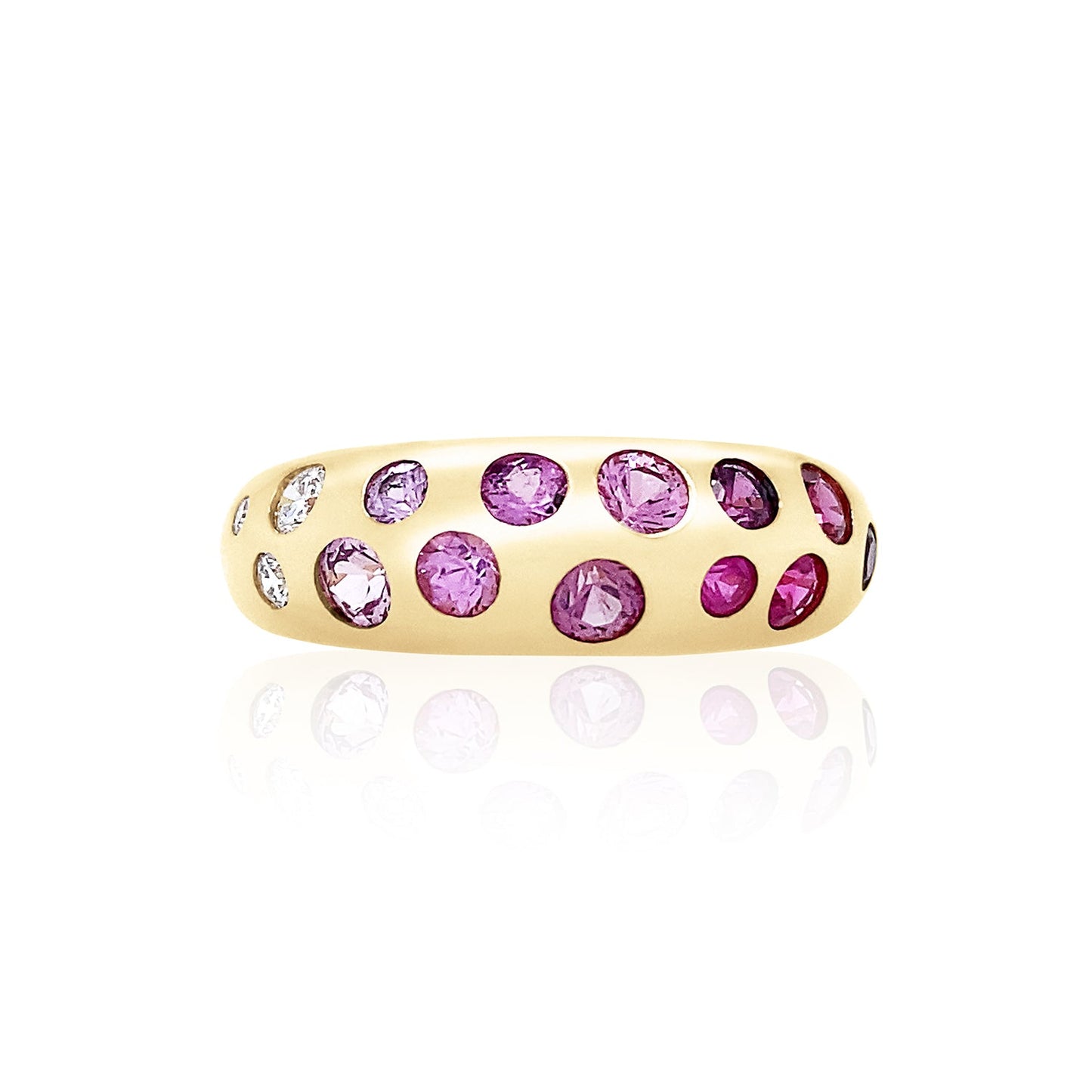 Nomad Ring - Ombre Pink Sapphire