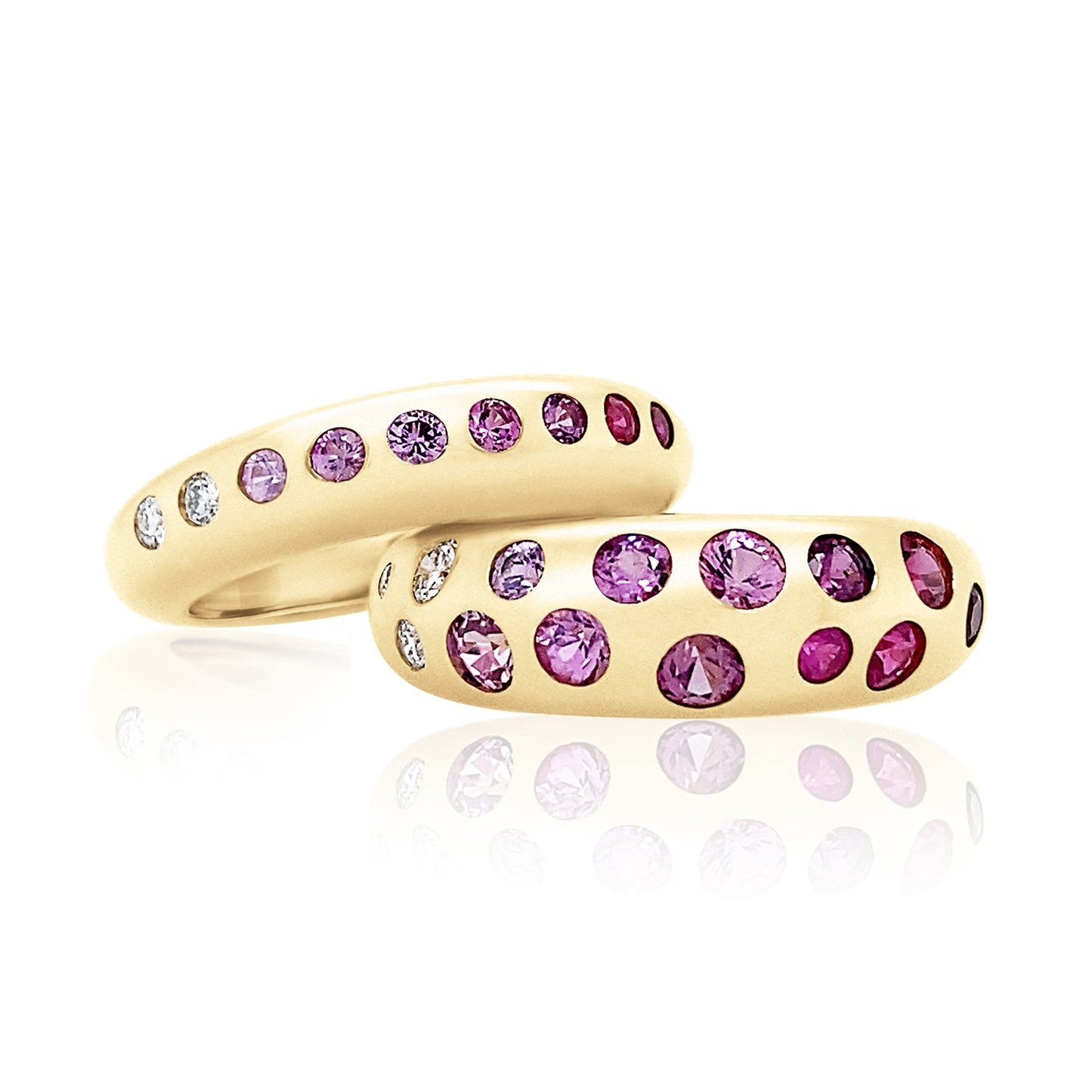 Nomad Ring - Ombre Pink Sapphire