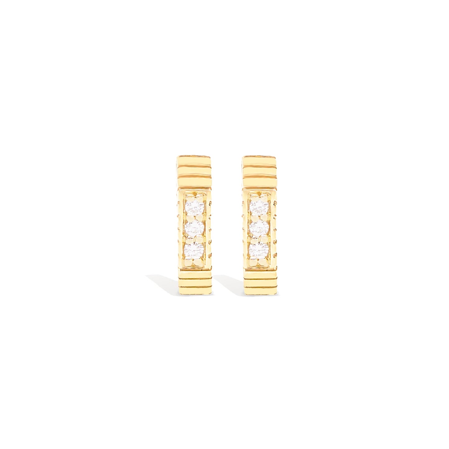 Spark Octagon Huggie - Diamond
