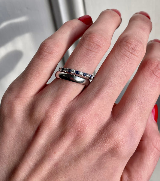white gold wedding band