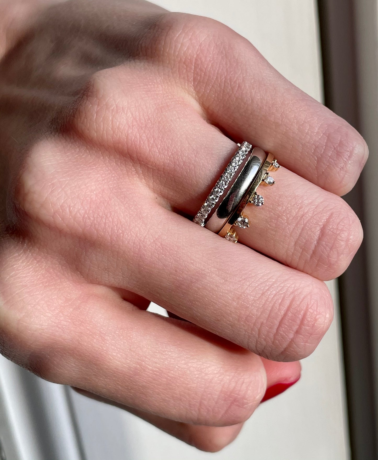 white gold wedding band