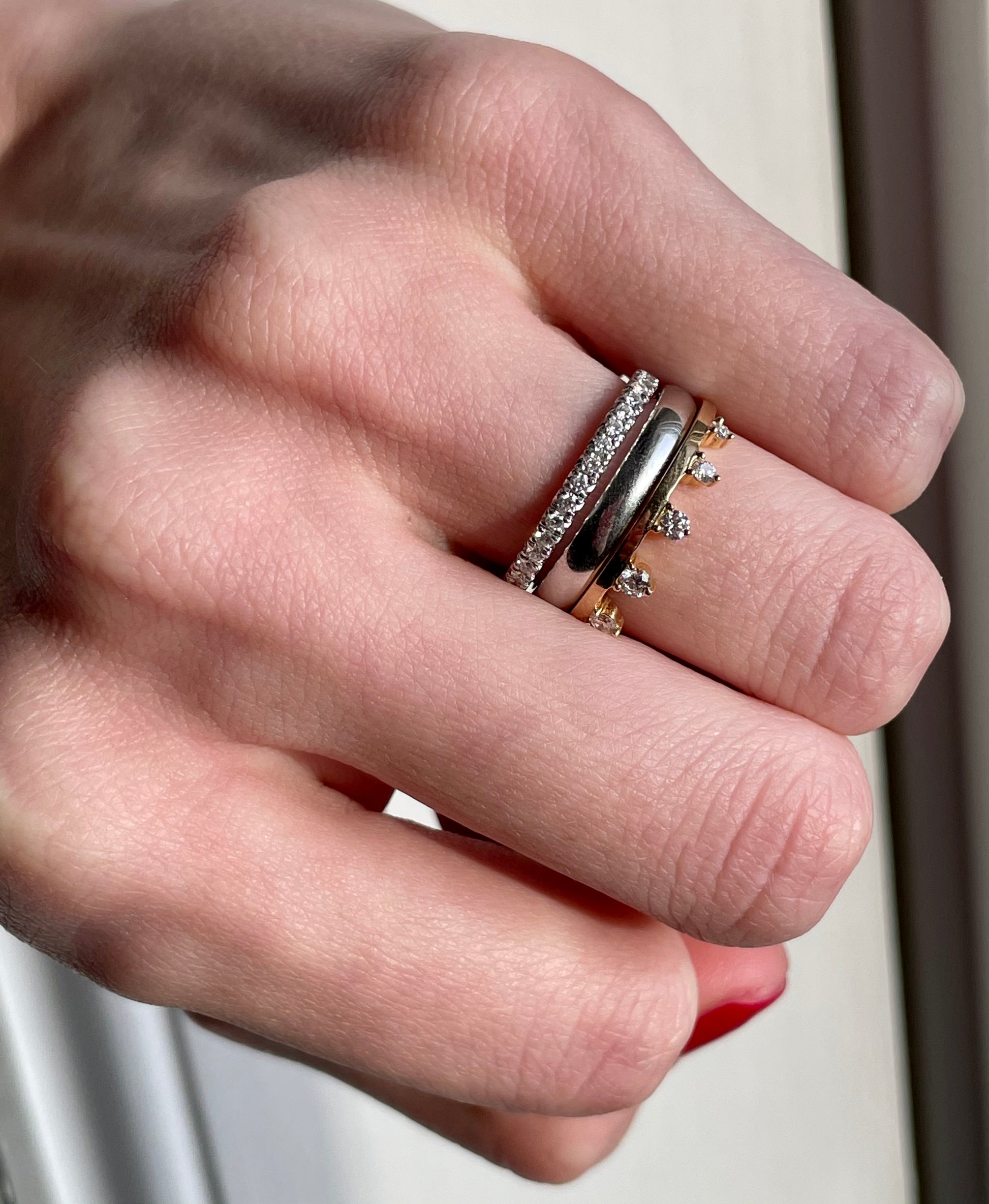 white gold wedding band