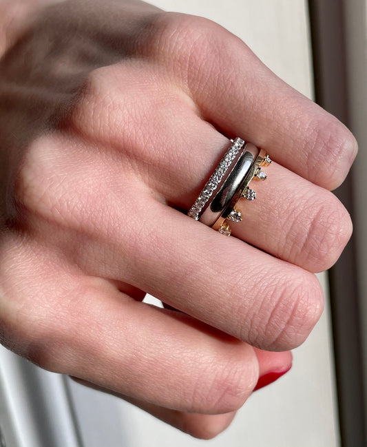white gold wedding band
