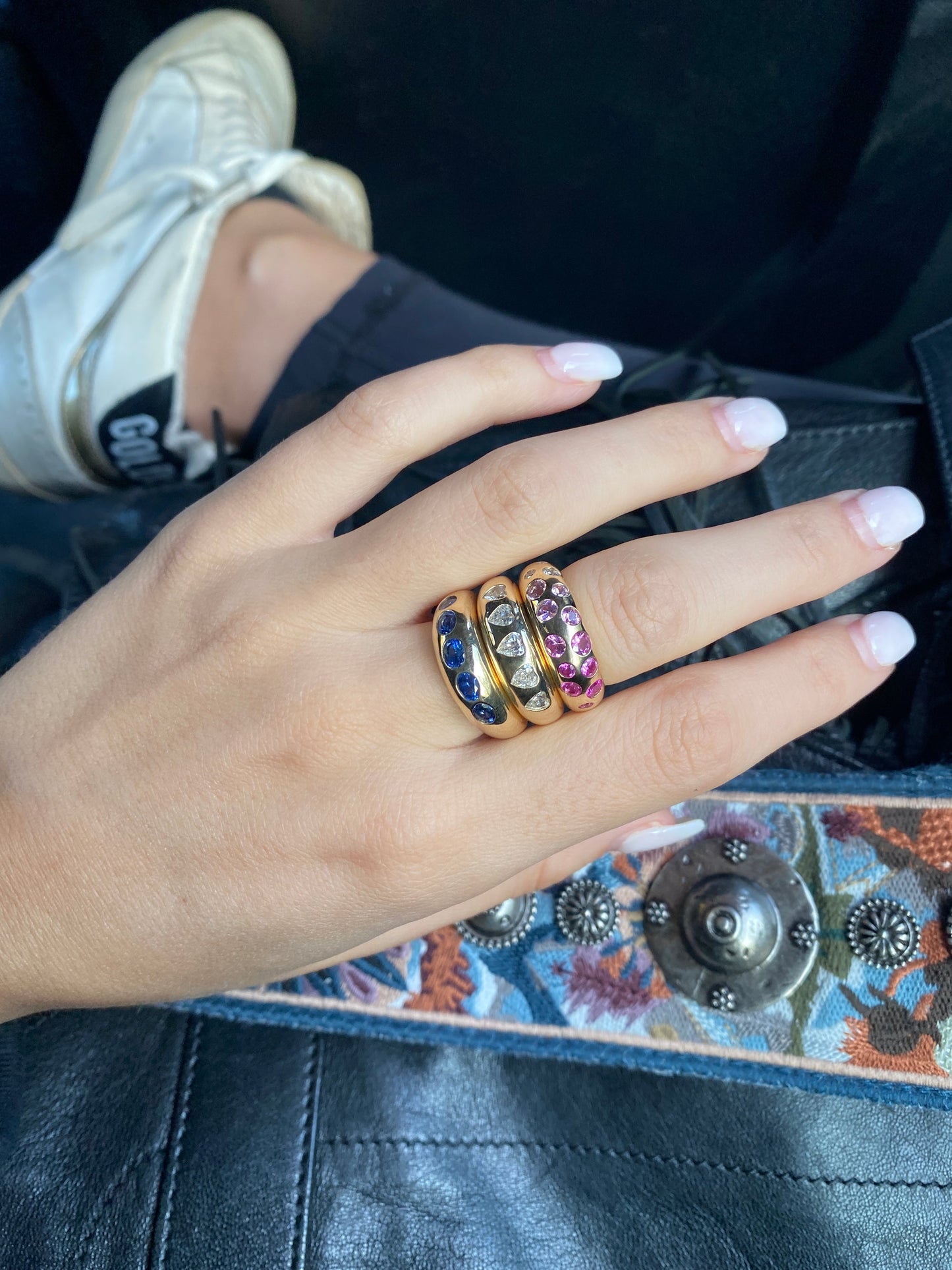 Nomad Ring - Ombre Pink Sapphire