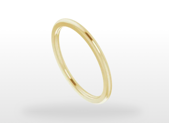 Classic Gold Band - 1.5mm Width