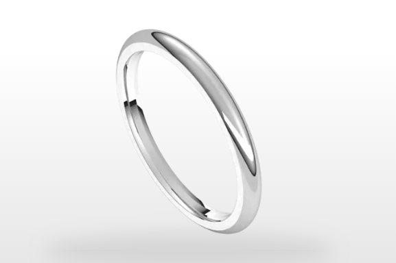 white gold wedding band