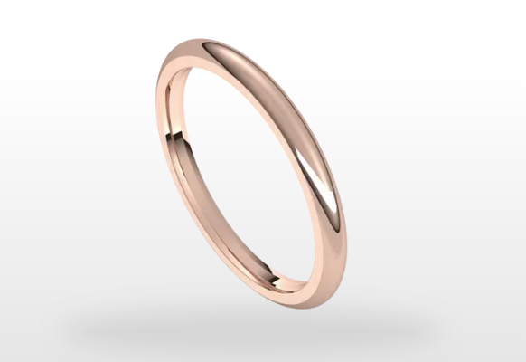 comfort fit wedding band