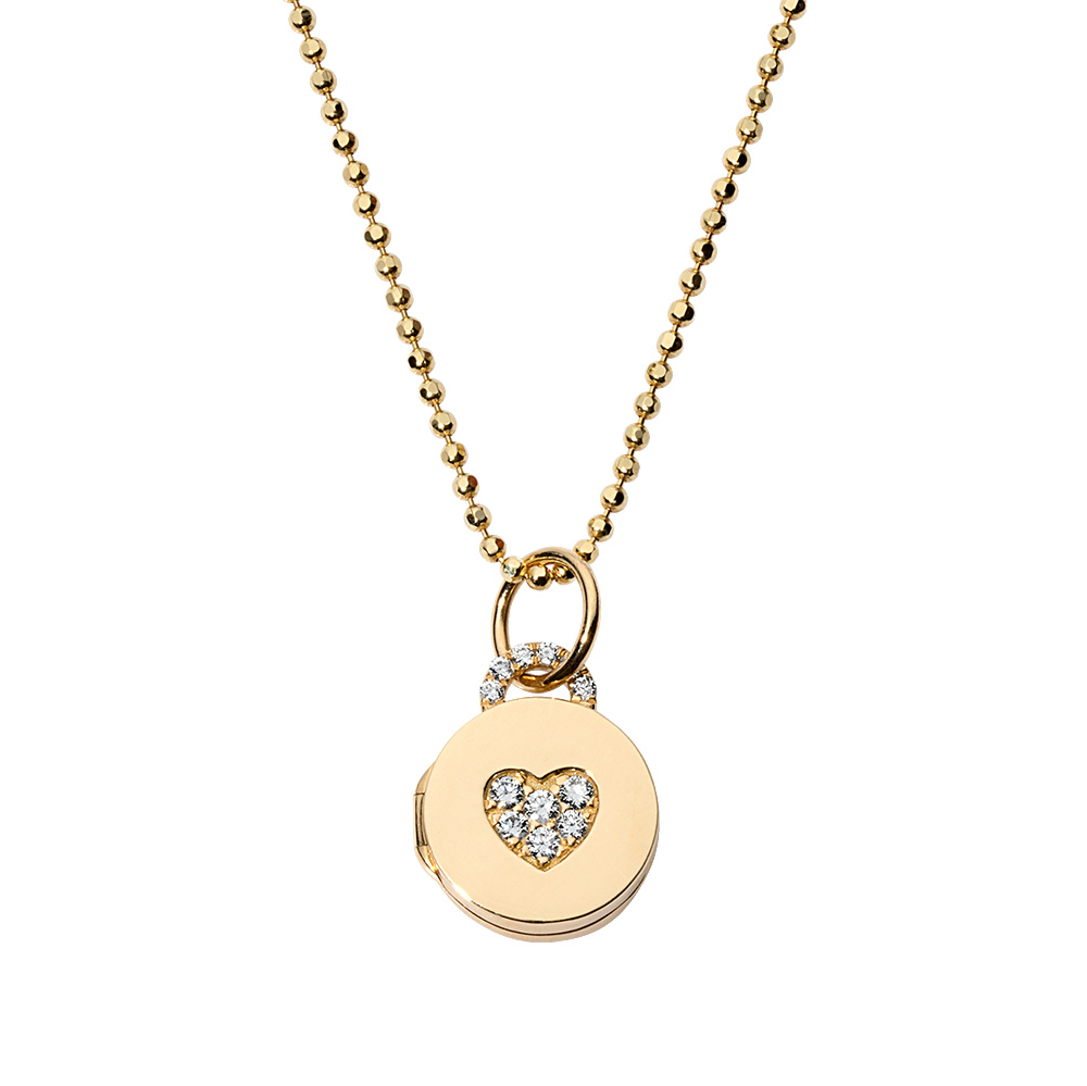 Mini Sweetheart Locket - Diamond