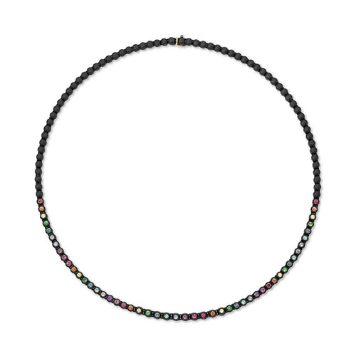 In the Black Mantra Tennis Necklace