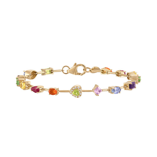 Rock Candy Bracelet - Rainbow - 6.5"