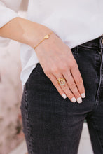 Load image into Gallery viewer, Love Bug Ring - Morganite &amp; Mother of Pearl