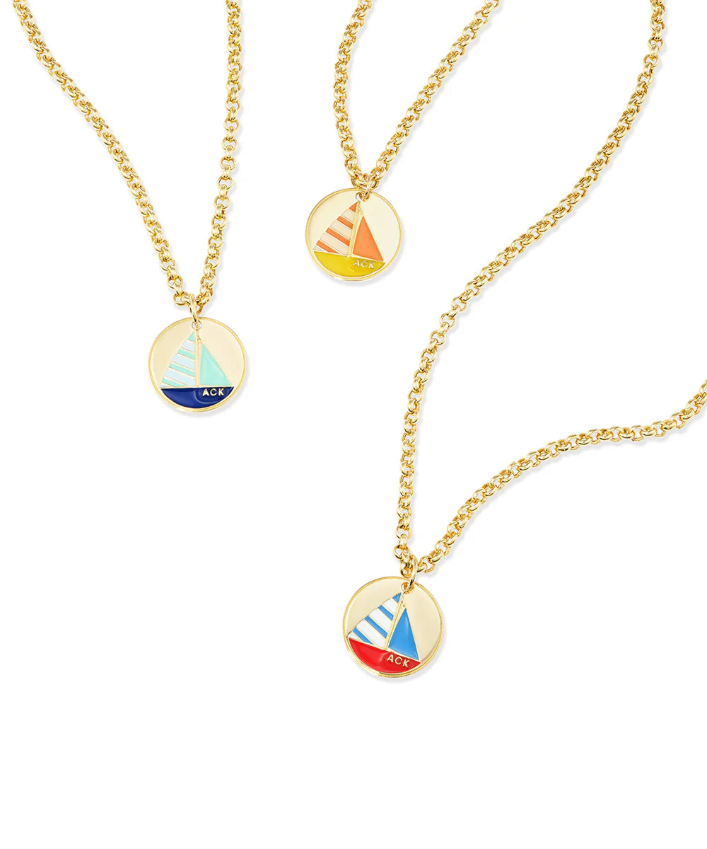 Sailboat Pendant - Ocean