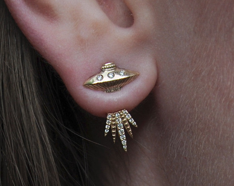 Tender Abduction UFO Earring - Diamond