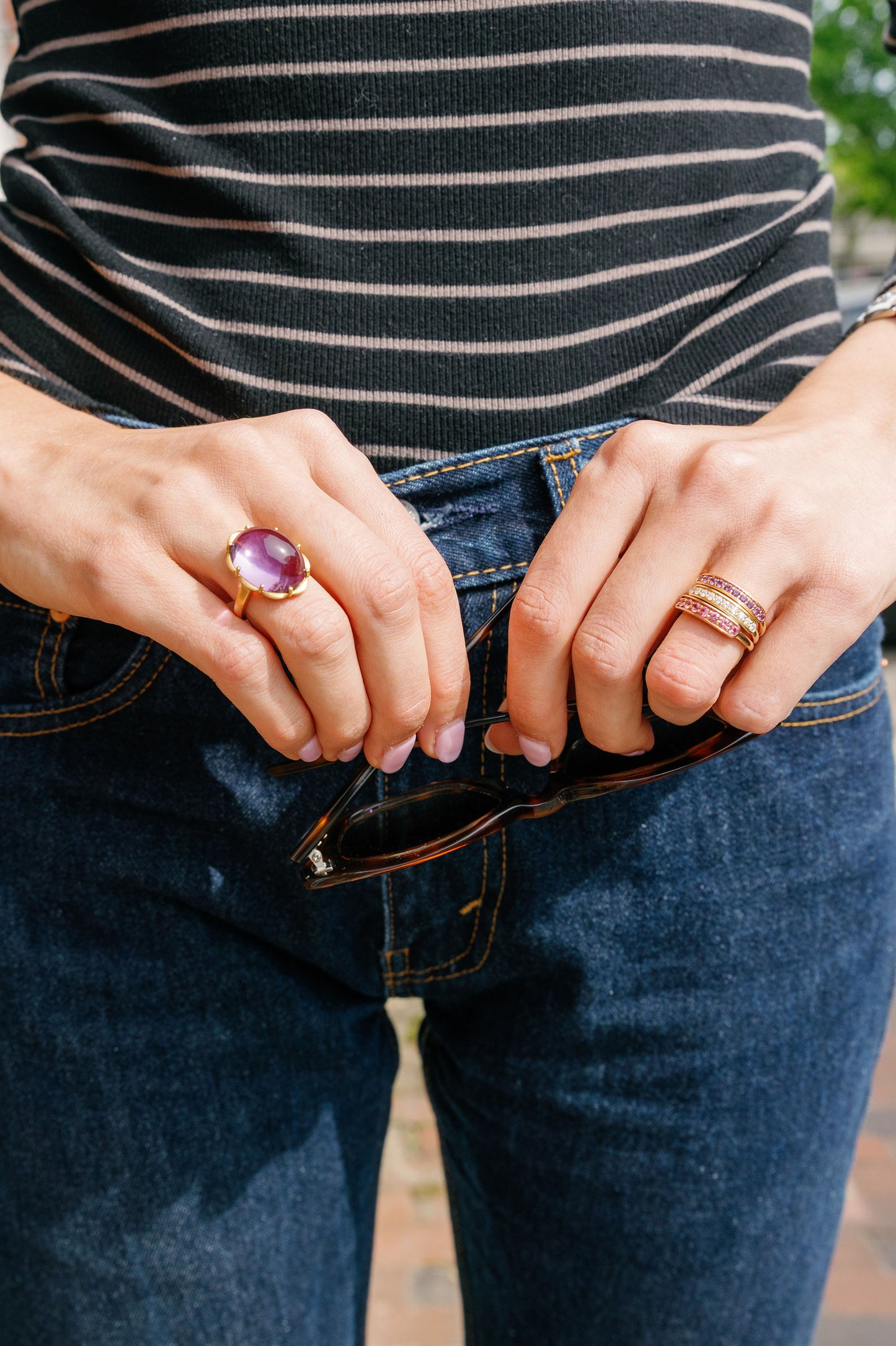 Margot Ring with Amethyst
