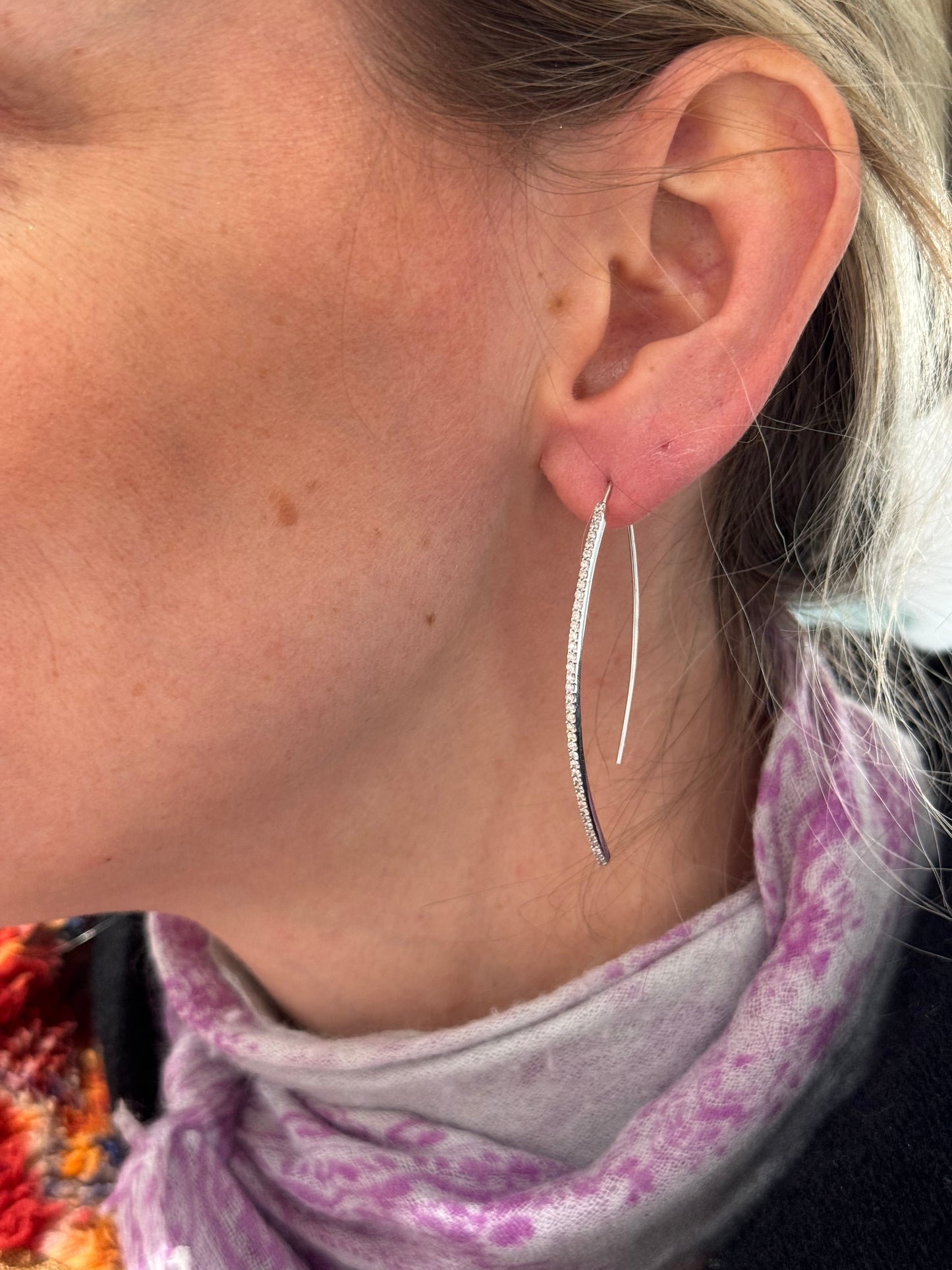 Samantha Modern Hoop Earrings