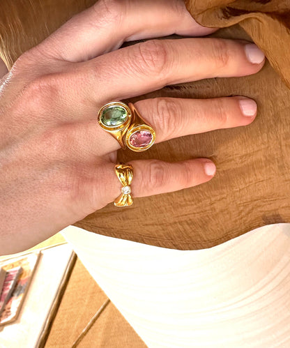 Eclipse Ring with Pink Sapphire