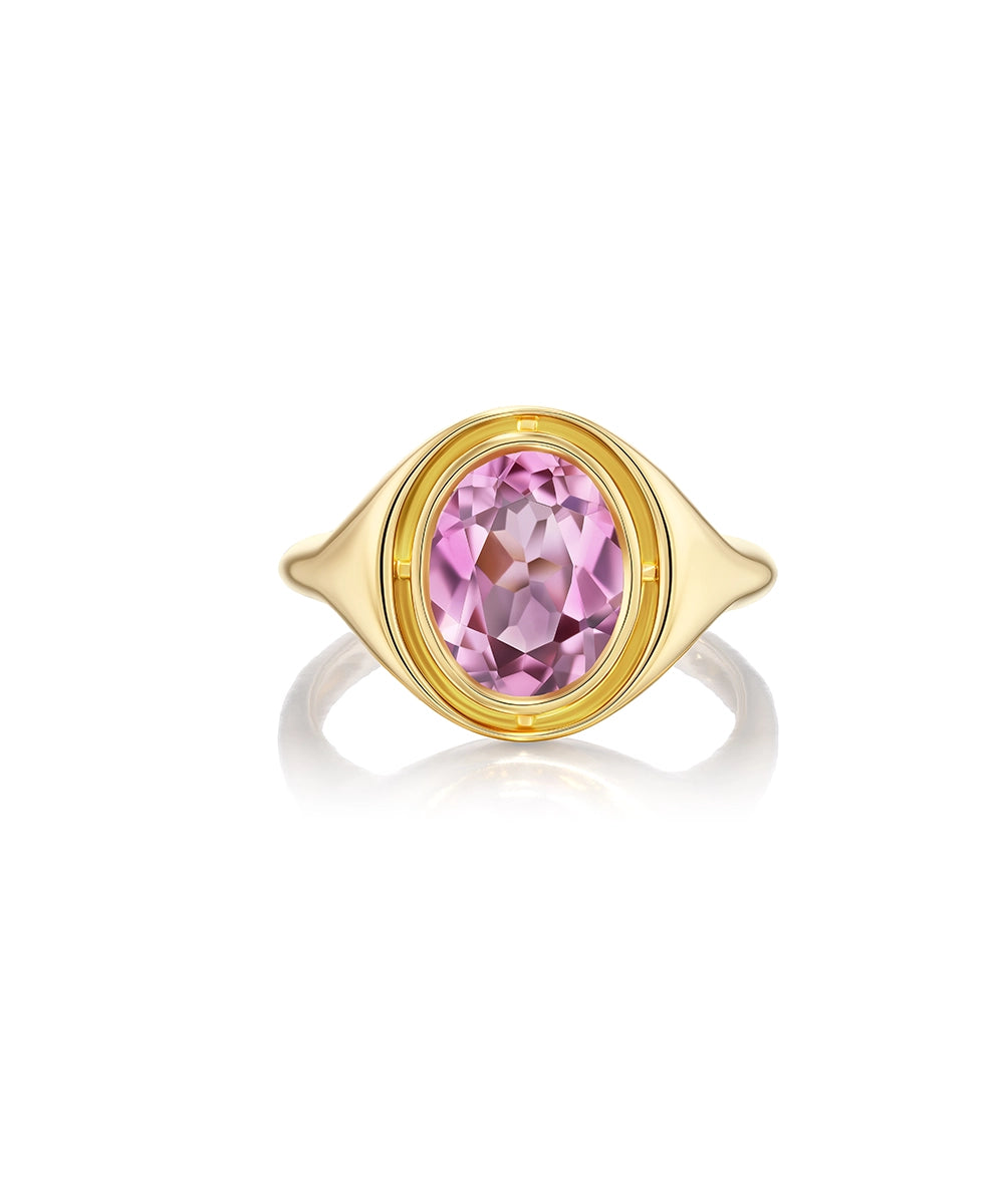 Eclipse Ring with Pink Sapphire
